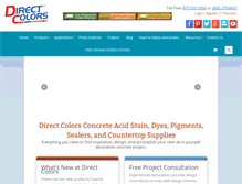 Tablet Screenshot of directcolors.com